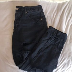 Tom girl Ripped Black Jeans